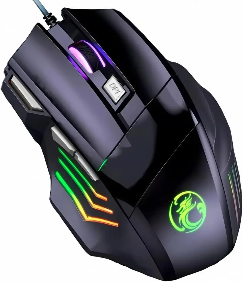 Mouse Gamer Anúbis 7 Botões 32000 DPI Ajustável